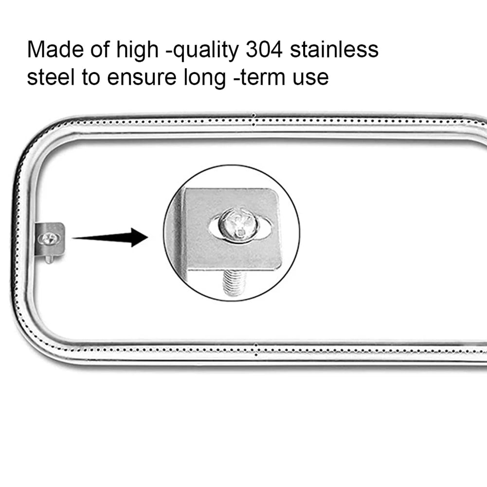 APWIKOGER 60041 304 Stainless Steel Grill Burner Replacement Tube for Weber
