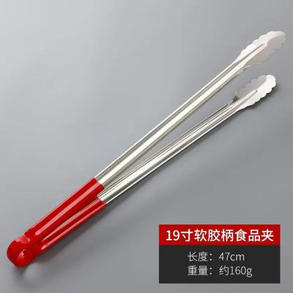Stainless Steel Food Tongs for Barbecue and Kitchen Cooking, 23cm to 47cm - 47cm
