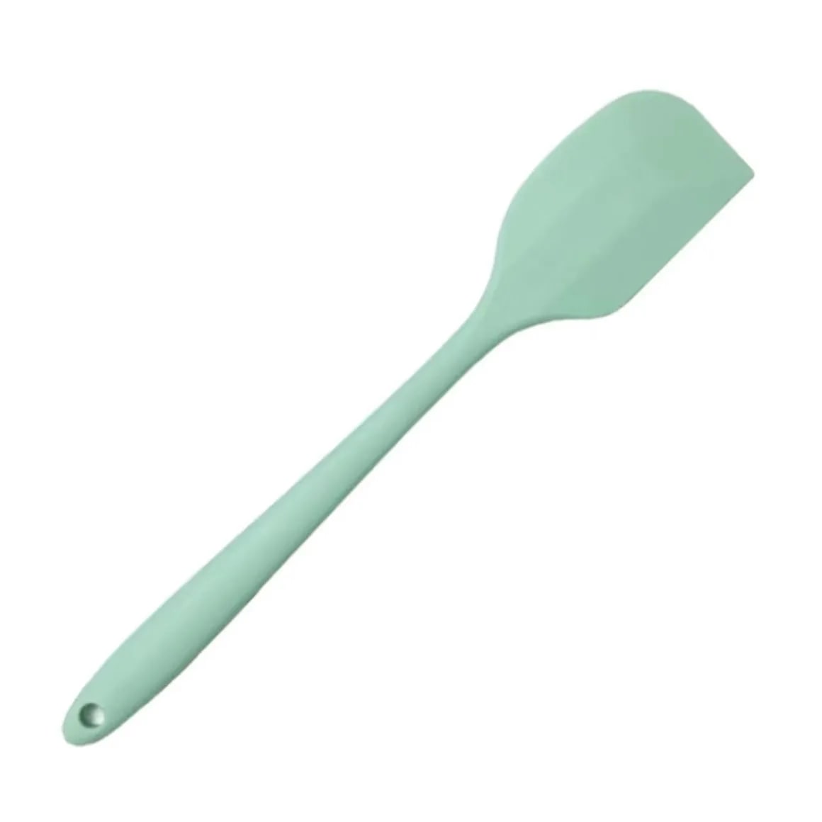 Silicone Basting Brush and Spatula Set for BBQ, Baking and Cooking - knife light green