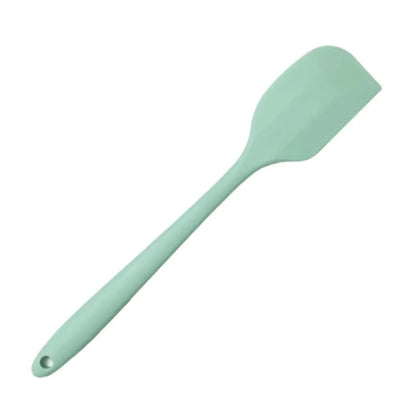Silicone Basting Brush and Spatula Set for BBQ, Baking and Cooking - knife light green