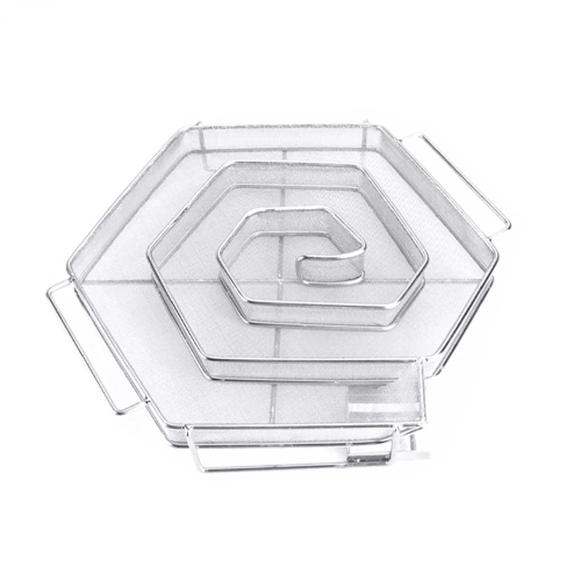 Stainless Steel Cold Smoke Generator for BBQ and Smokers, 4 Sizes - 18 x 18 x 3.5 cm