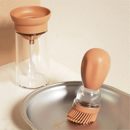 Oil Dispenser Bottle with Silicone Basting Brush, 18cm