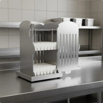 Meat Skewer Maker Box, Stainless Steel and ABS, Kesoto - 81 Skewers 1CM