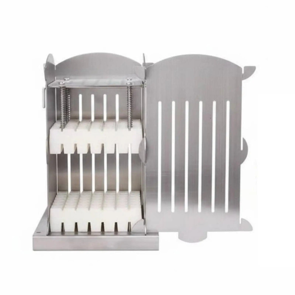 Meat Skewer Maker Box, Stainless Steel and ABS, Kesoto - 56 Skewers 1.3CM