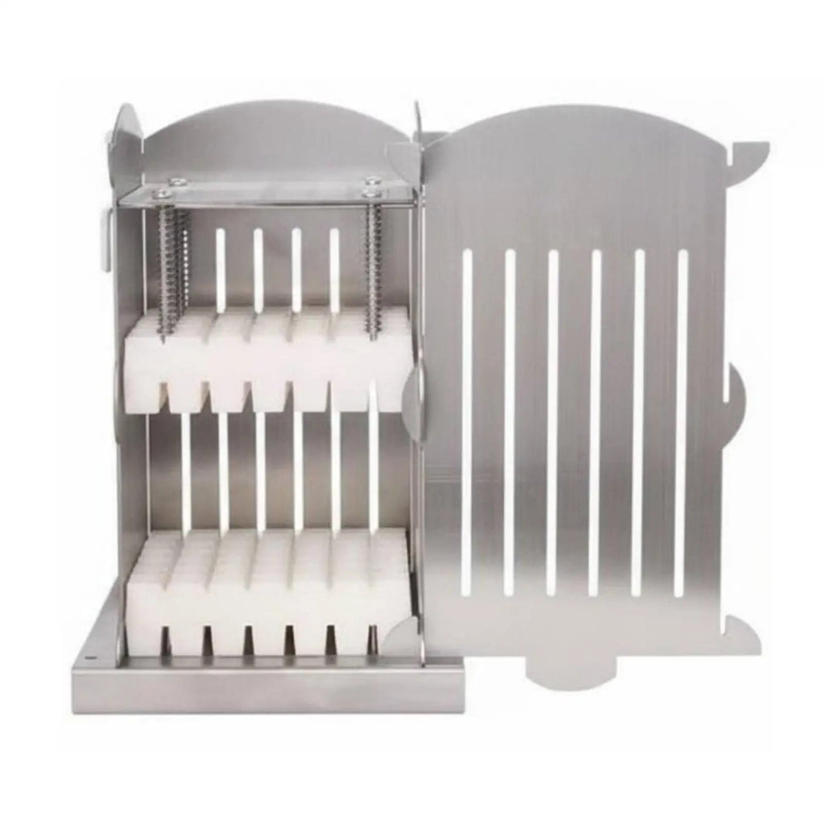 Meat Skewer Maker Box, Stainless Steel and ABS, Kesoto - 49 Skewers 1.5CM