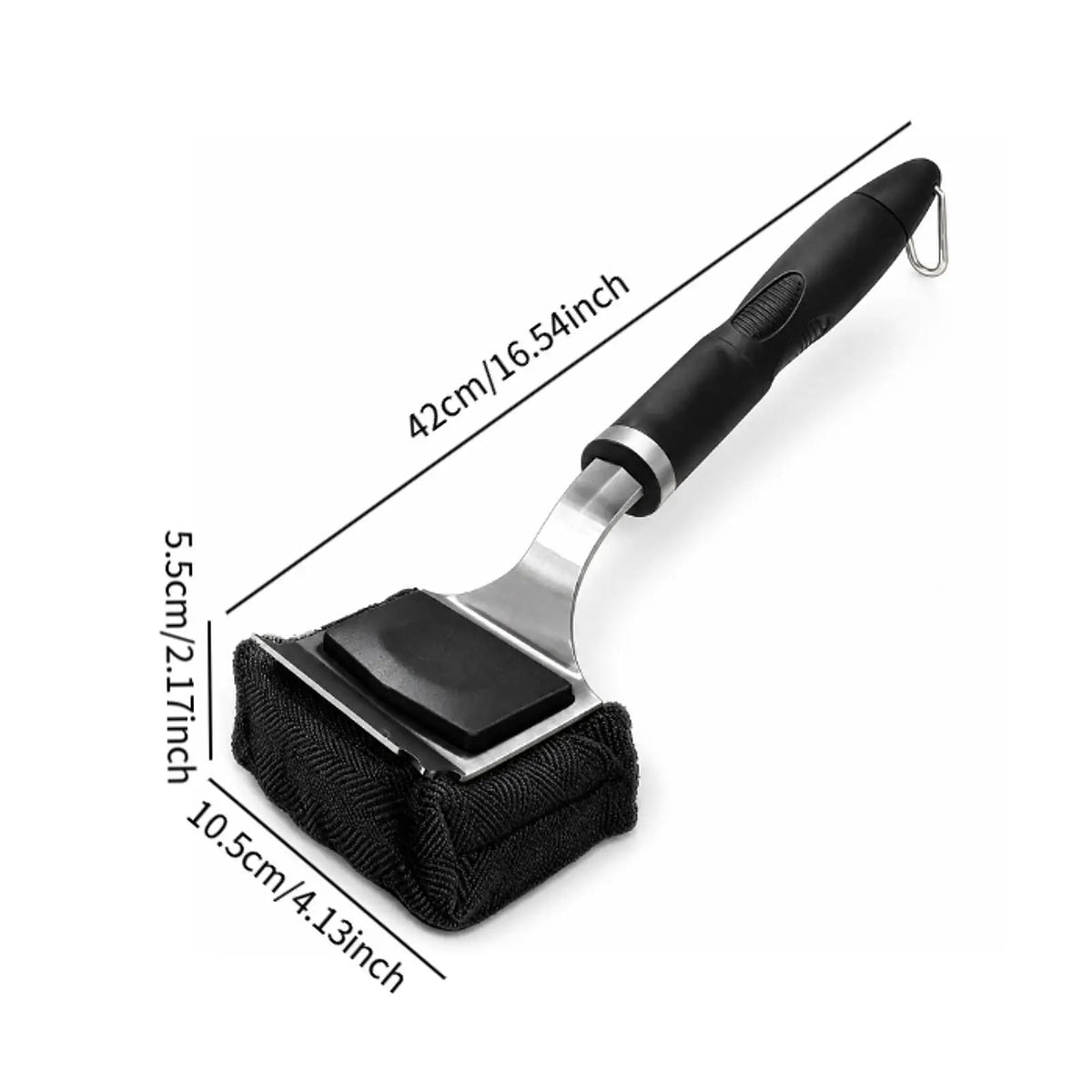 Kesoto Bristle-Free BBQ Grill Brush with Scraper, Stainless Steel, 42cm