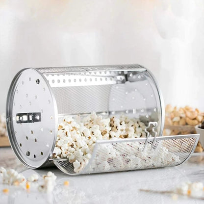 Rotisserie Basket 360° Rotating Stainless Steel Mesh, 12 x 18 cm or 12 x 23 cm