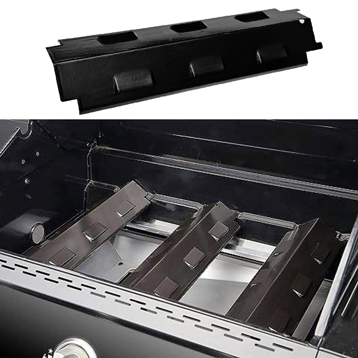 Kesoto Gas Grill Heat Plate Replacement Burner Cover, Porcelain Steel,