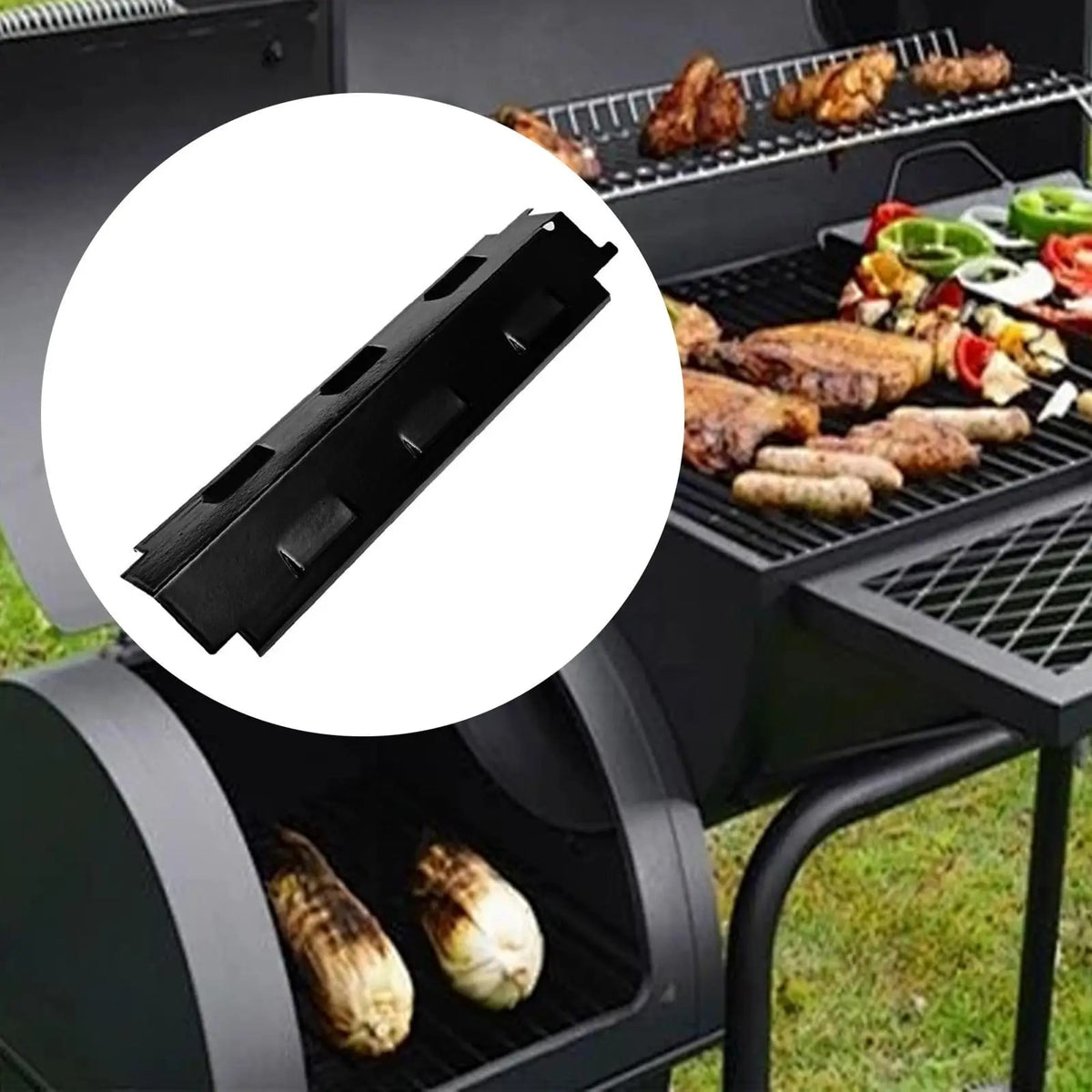 Kesoto Gas Grill Heat Plate Replacement Burner Cover, Porcelain Steel,