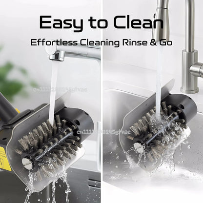 Cordless Electric BBQ Cleaning Brush with Roller Brush and Scraper