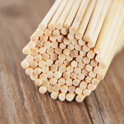 Bamboo BBQ Skewers 40cm x 4mm, Flat Shish Kebab Sticks, 100, 200 or 300 Pack