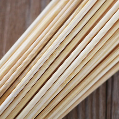 Bamboo BBQ Skewers 40cm x 4mm, Flat Shish Kebab Sticks, 100, 200 or 300 Pack