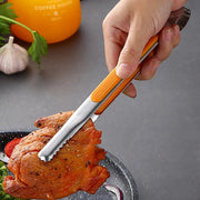 4-Piece Stainless Steel Kitchen and BBQ Tongs, 22.5cm, Random Colours