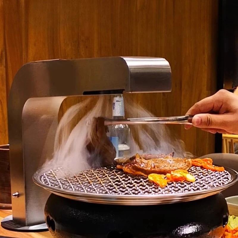 Commercial Metal BBQ Ventilation Elbow System with 100mm Exhaust Duct