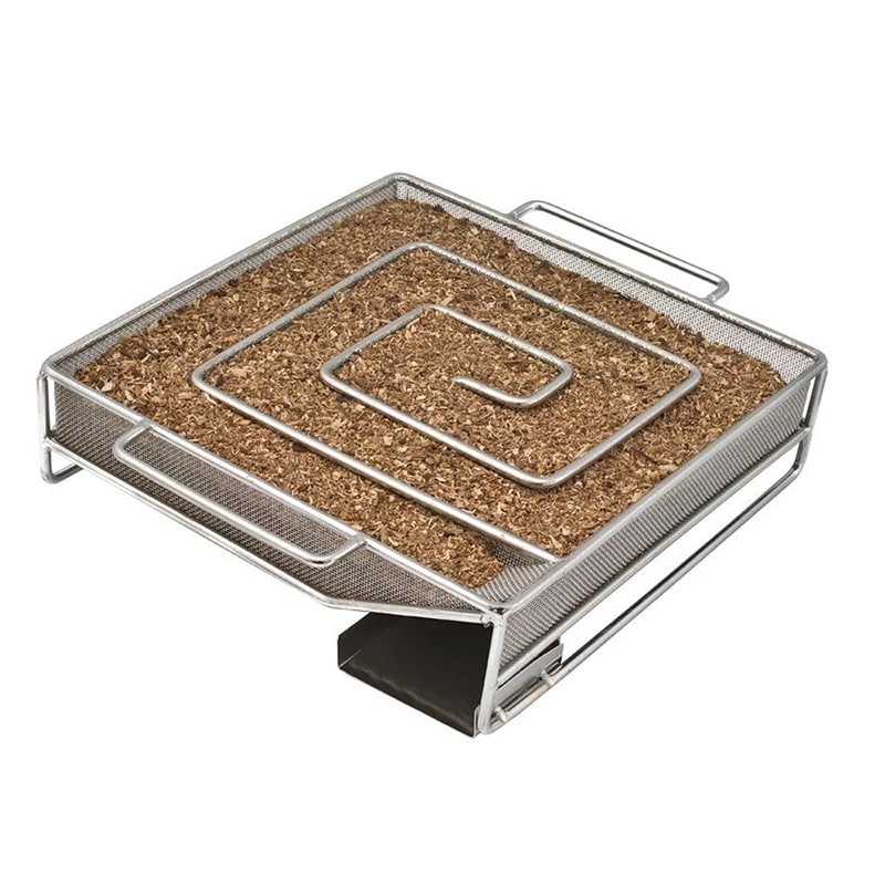Cold Smoke Generator BBQ Smoker Box, Metal, Round or Square, 250g Wood Options