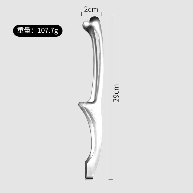 304 Stainless Steel BBQ Tongs with Wooden Handle, Turner Clip, Multiple Options - 304 round head large