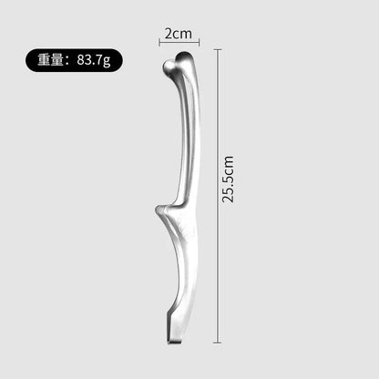 304 Stainless Steel BBQ Tongs with Wooden Handle, Turner Clip, Multiple Options - 304 r- head medium