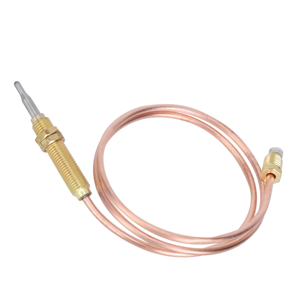 M8 x 1 Gas Thermocouple Probe, 600mm Metal Sensor for Fireplace and BBQ Accessories