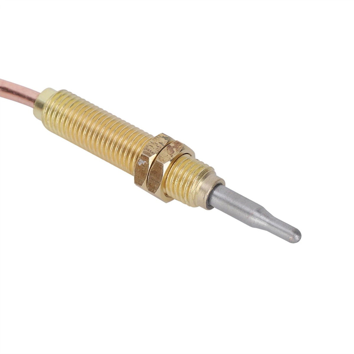 M8 x 1 Gas Thermocouple Probe, 600mm Metal Sensor for Fireplace and BBQ Accessories