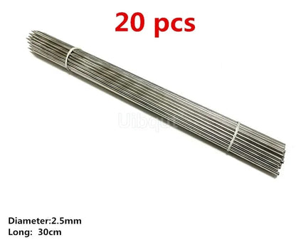 Stainless Steel BBQ Skewers, 30-50cm, 1.8-4mm, 10 or 20 Pack - 2.5mm 30cm 20pcs