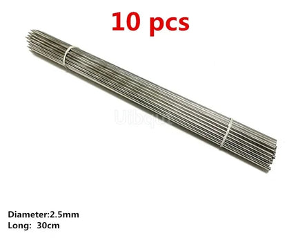 Stainless Steel BBQ Skewers, 30-50cm, 1.8-4mm, 10 or 20 Pack - 2.5mm 30cm 10pcs