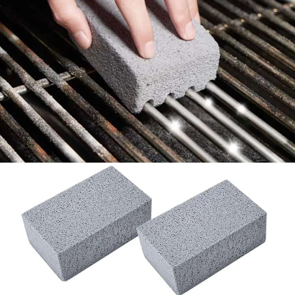BBQ Grill Cleaning Blocks, 2 Pack, 10 x 7 x 3.3cm