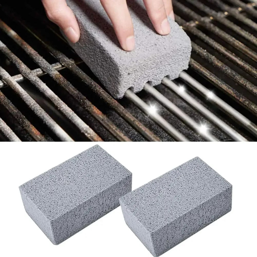 BBQ Grill Cleaning Blocks, 2 Pack, 10 x 7 x 3.3cm