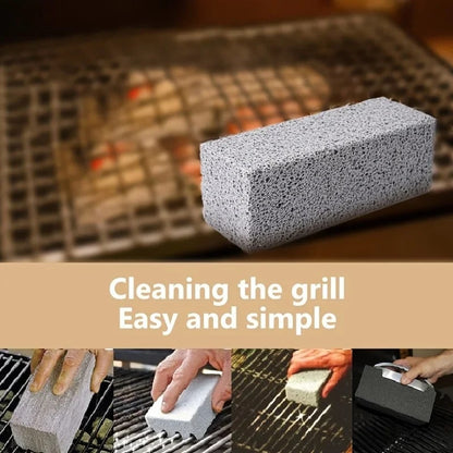 BBQ Grill Cleaning Blocks, 2 Pack, 10 x 7 x 3.3cm