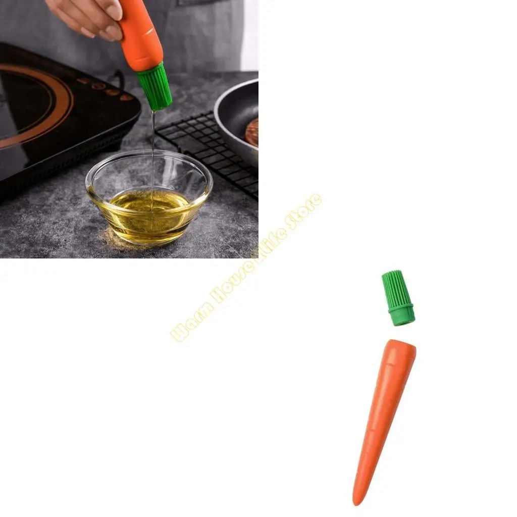 Carrot-Shaped BBQ Basting Brush, Heat-Resistant, 20 x 3cm | OOTDTY