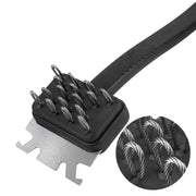 BBQ Grill Cleaning Brush with 304 Stainless Steel Wire Head, Scraper and Opener