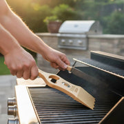Wooden BBQ Grill Scraper and Griddle Cleaner with Bottle Opener