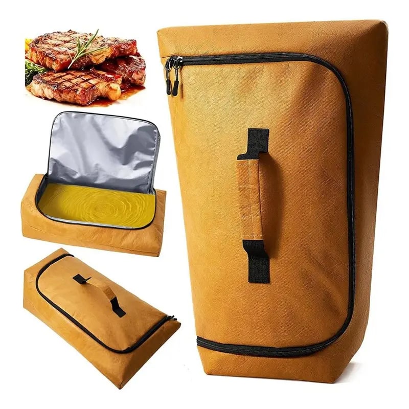 AB02 Insulated BBQ Meat Resting Bag for Brisket and Turkey, Aluminium Foil