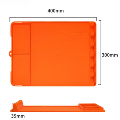 Silicone Grill Side Rack Pad 400 x 300 x 35mm, Black, Grey or Orange