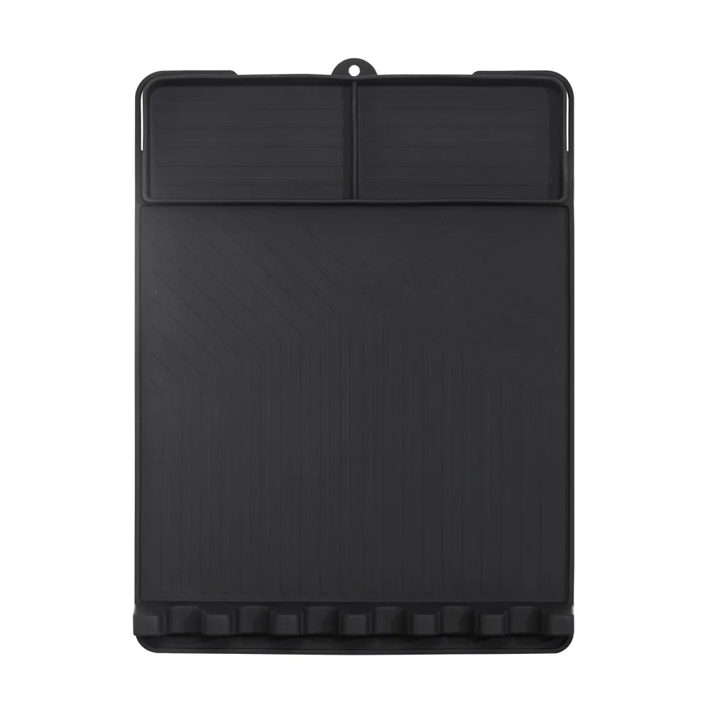 Silicone Grill Side Rack Pad 400 x 300 x 35mm, Black, Grey or Orange - Black
