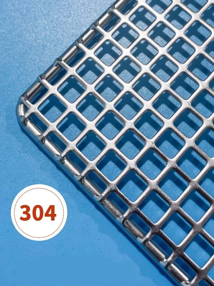 304 Stainless Steel BBQ Grill Mesh Grate, Rectangle, Multiple Sizes