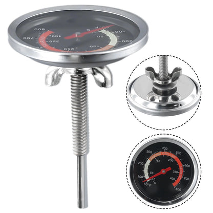 BBQ Thermometer Stainless Steel Oven Gauge 10-400°C M10 Thread