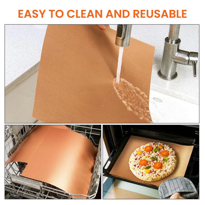 Reusable Non-Stick BBQ Grill Mat, Cut to Size, Rubber, 33 x 40cm or 40 x 50cm