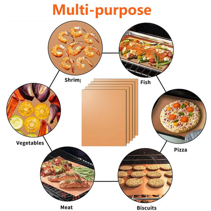 Reusable Non-Stick BBQ Grill Mat, Cut to Size, Rubber, 33 x 40cm or 40 x 50cm