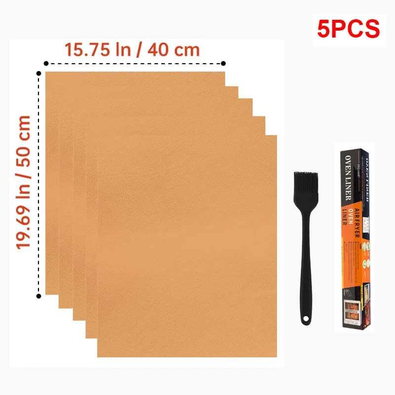 Reusable Non-Stick BBQ Grill Mat, Cut to Size, Rubber, 33 x 40cm or 40 x 50cm - 40X50-5PC