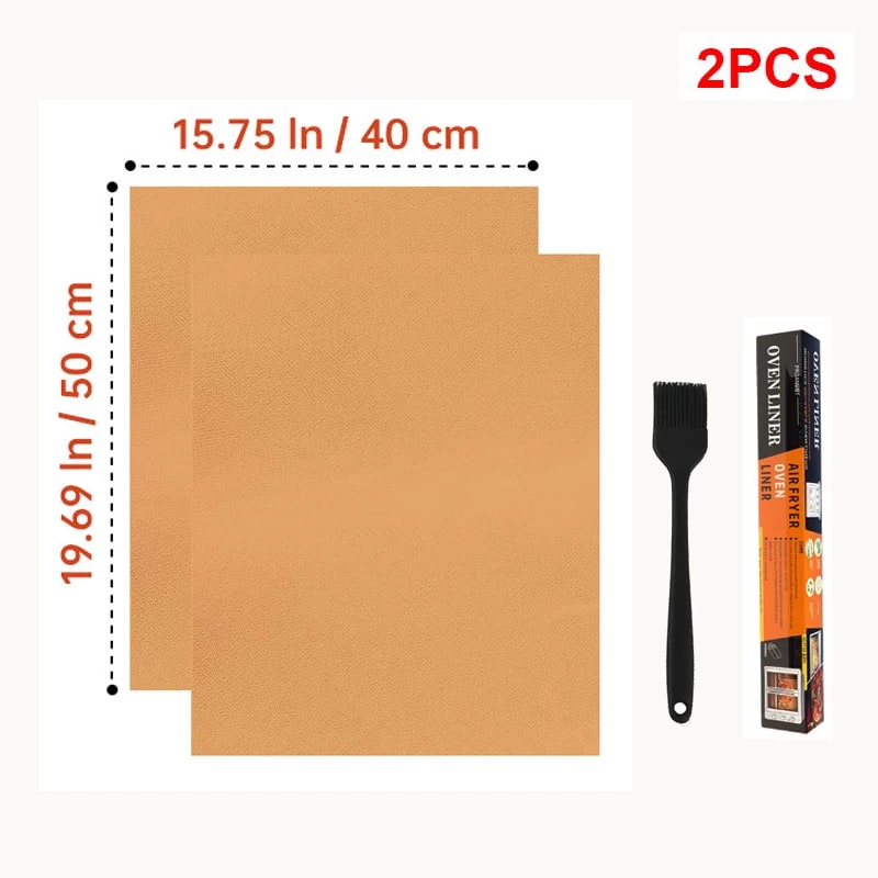 Reusable Non-Stick BBQ Grill Mat, Cut to Size, Rubber, 33 x 40cm or 40 x 50cm - 40X50-2PC