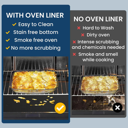Non-Stick BBQ Grill Mat and Oven Liner, 33 x 40cm, 40 x 50cm or 40 x 60cm
