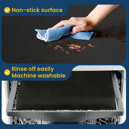 Non-Stick BBQ Grill Mat and Oven Liner, 33 x 40cm, 40 x 50cm or 40 x 60cm