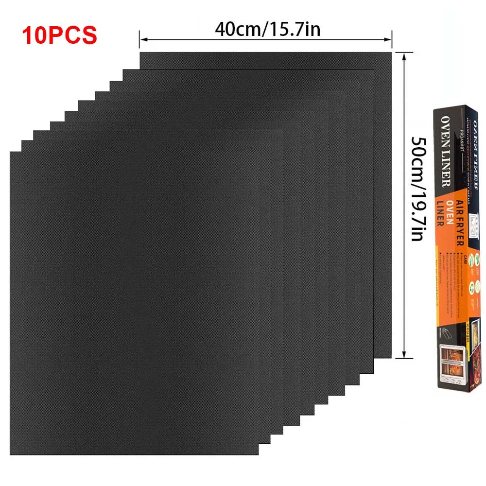 Non-Stick BBQ Grill Mat and Oven Liner, 33 x 40cm, 40 x 50cm or 40 x 60cm - 40x50 10pcs