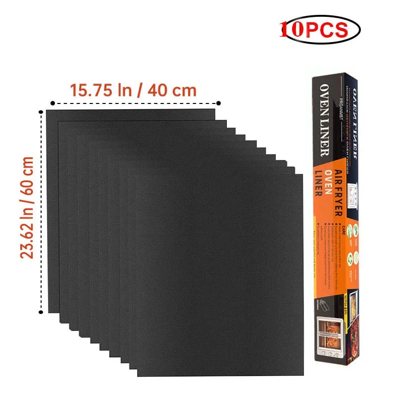 Non-Stick BBQ Grill Mat and Oven Liner, 33 x 40cm, 40 x 50cm or 40 x 60cm - MULTI