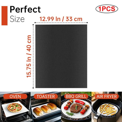 Non-Stick BBQ Grill Mat and Oven Liner, 33 x 40cm, 40 x 50cm or 40 x 60cm - 1PCS 33X40