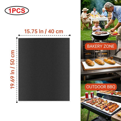 Non-Stick BBQ Grill Mat and Oven Liner, 33 x 40cm, 40 x 50cm or 40 x 60cm - 1PCS 40X50
