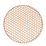 Copper Wire BBQ Grill Mesh with Optional Handle, Round or Rectangular, 24.5-33cm