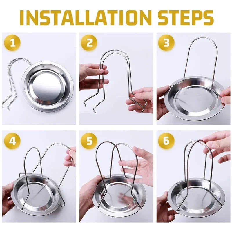 Stainless Steel Beer Can Chicken Roaster Rack with Drip Tray, KC0229