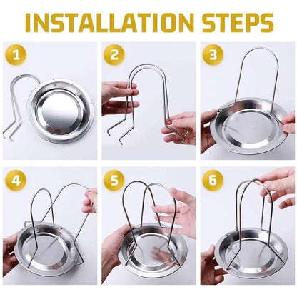 Stainless Steel Beer Can Chicken Roaster Rack with Drip Tray, KC0229