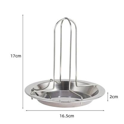 Stainless Steel Beer Can Chicken Roaster Rack with Drip Tray, KC0229